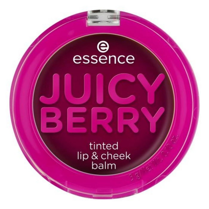 Essence Juicy Berry Tinted Bálsamo para Labios y Mejillas 2 en 1, Violeta, 3 g Essence Juicy Berry Tinted Bálsamo para Labios y Mejillas 2 en 1, Violeta, 3 g